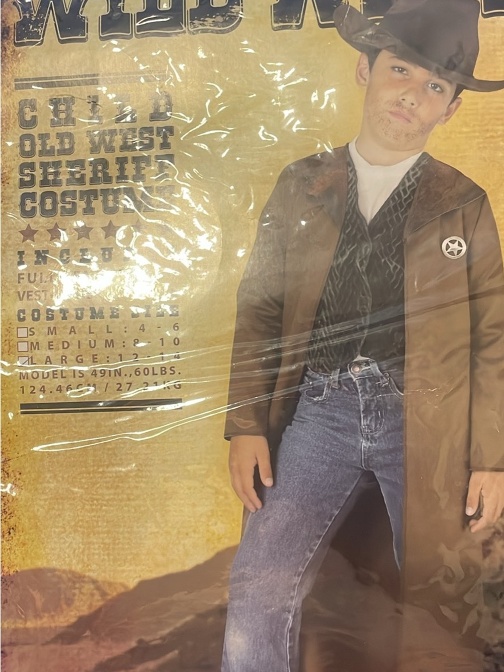 Classic Boys' Western Sheriff Coat - Brown